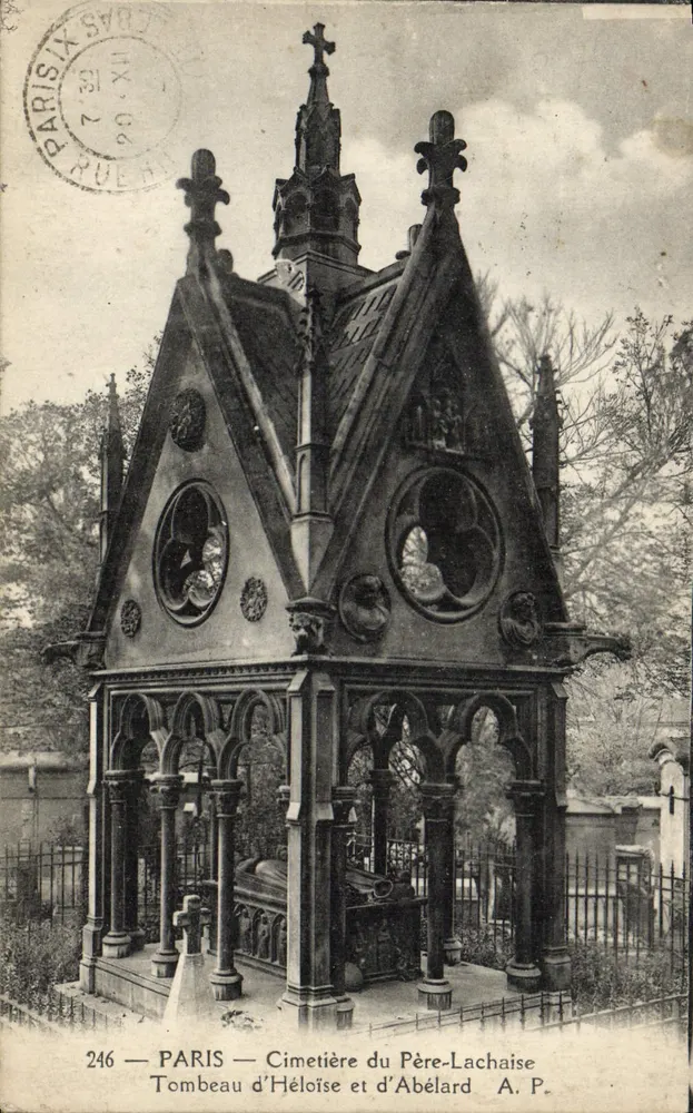 Paris — Friedhof Père-Lachaise — Grab von Héloïse und Abélard — A. P. Nr. 246 - Vorderseite
