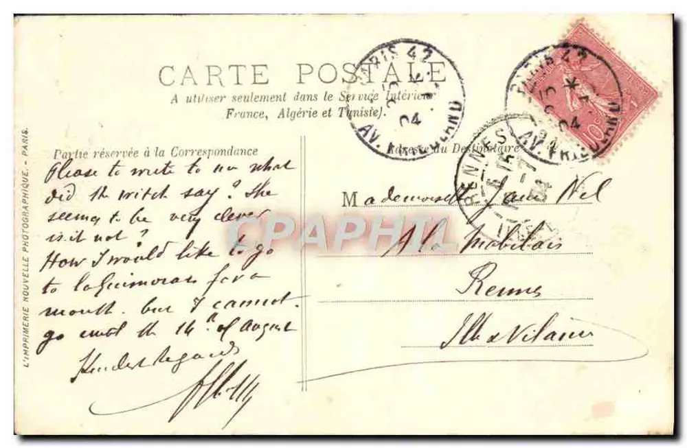 Paris — Der Tuileries-Garten und der Arc-de-Triomphe du Carrousel — LL. — Nr. 44 - Rückseite