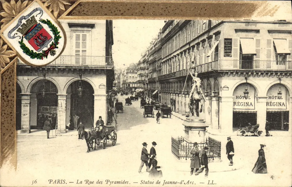 Paris — La Rue des Pyramides — Statue der Jeanne d'Arc — LL. - Vorderseite