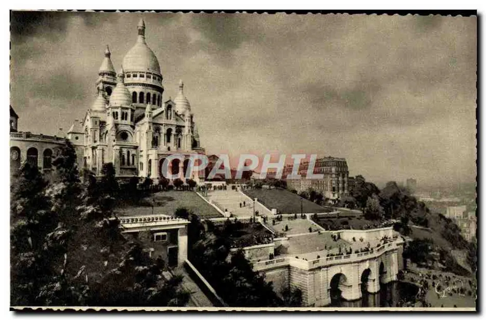 Basílica do Sagrado Coração — Paris — editor 'F. B. Simplifié' n°12 - Frente