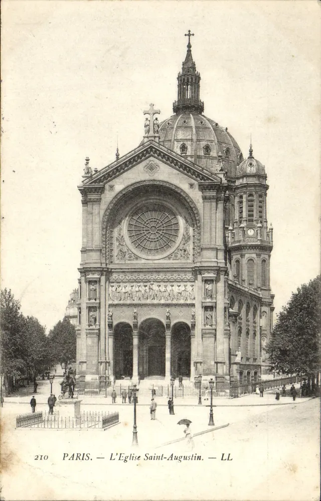 Parijs — De Kerk van Sint Augustinus — LL, n° 210 - Voorkant