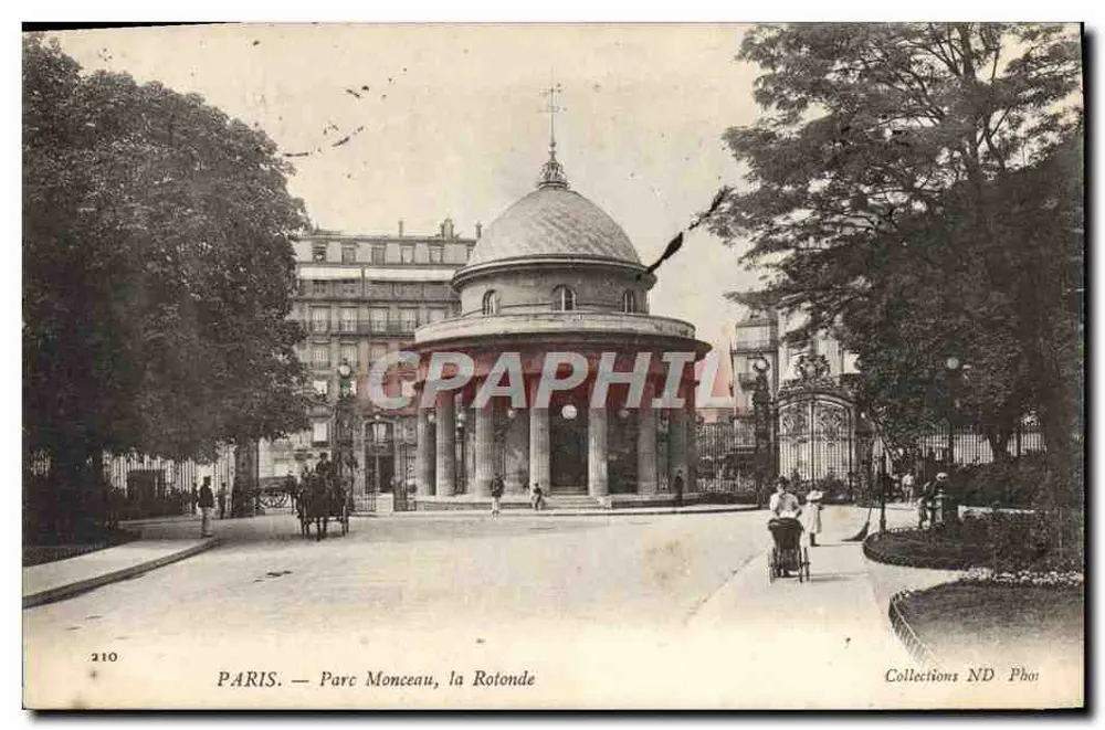 PARIS. — Parque Monceau, a Rotonda — Collections ND Phot - Frente