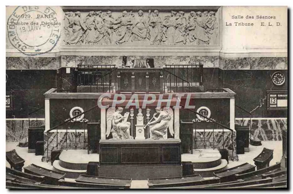 Chambre des Députés — Salle des Séances / La Tribune — E. L. D. Nr. 979 - Vorderseite