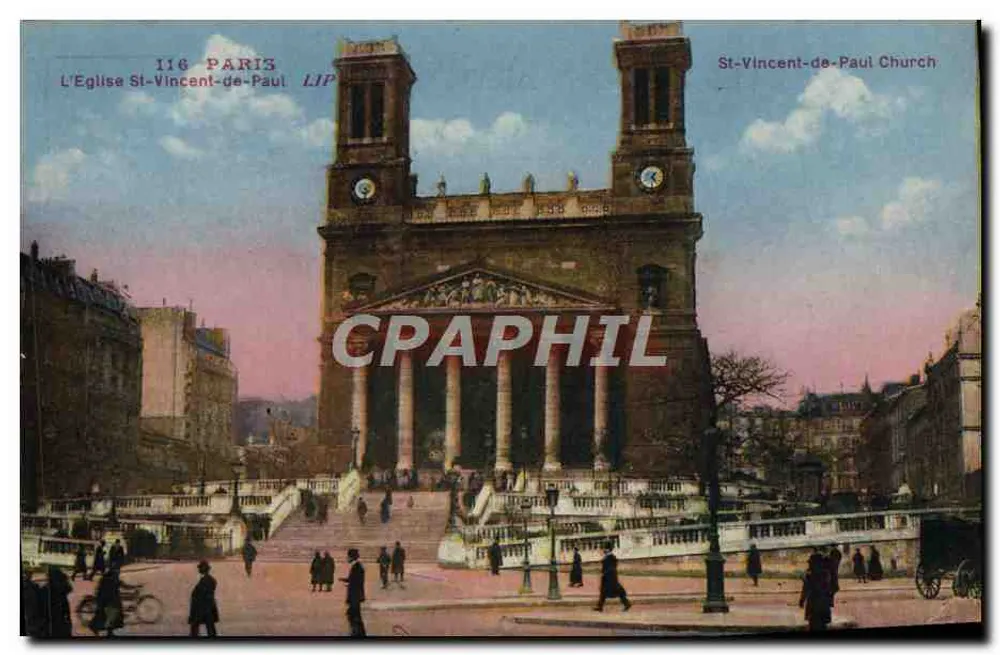 Igreja de São Vicente de Paulo — Paris — Éditions Artistiques LIP n°116 - Frente