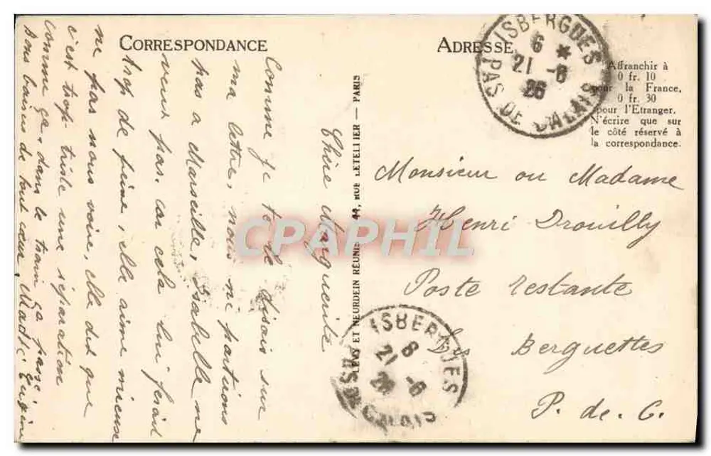 PARIS - Le Petit Palais - LL - Verso