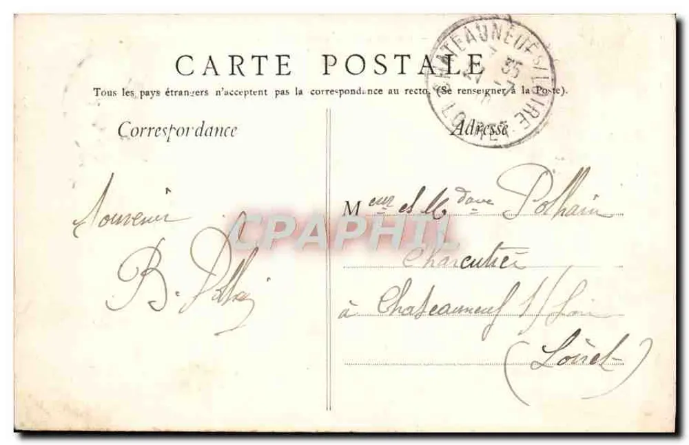 Paris — Die Brücke Alexandre III und das Grand Palais — Édition E. L., Paris - Rückseite
