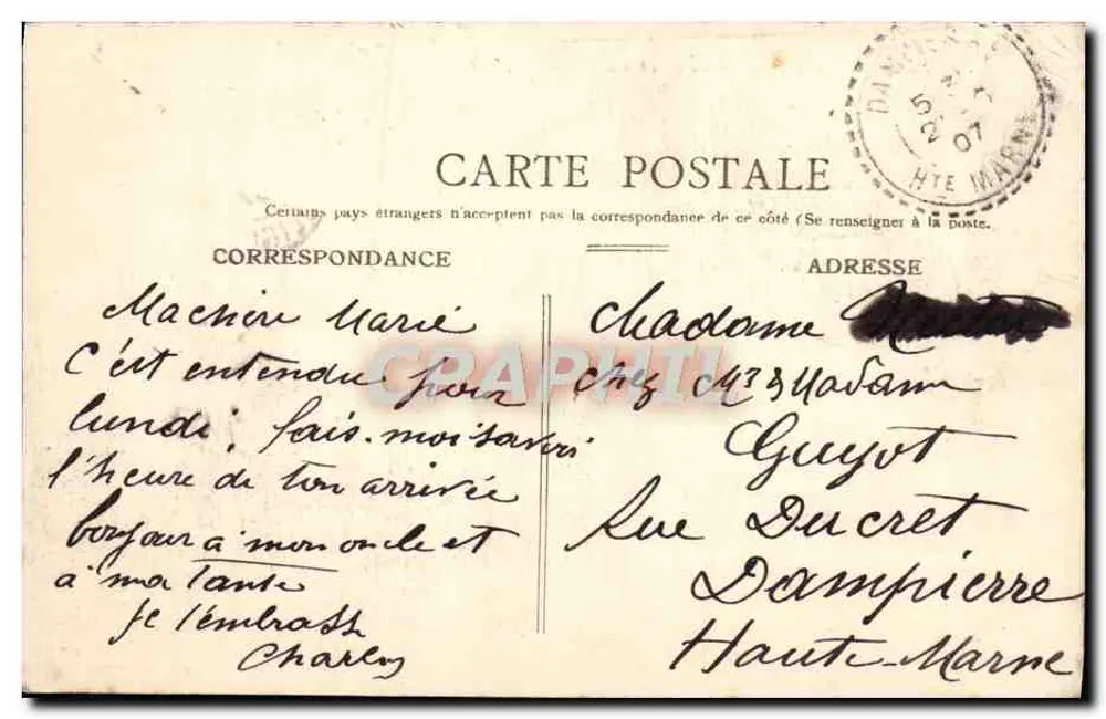 Paris — Um Canto dos Champs-Élysées — C. J. 43 - Verso