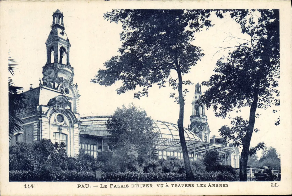 Pau — Palast des Winters gesehen durch die Bäume — LL, n° 114 - Vorderseite