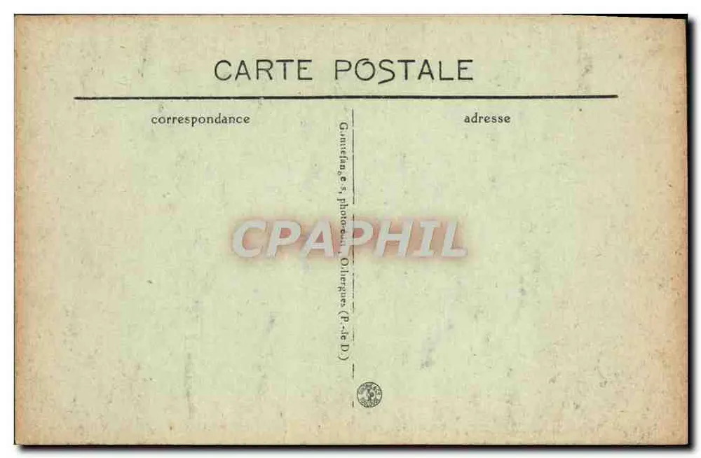 Thiers — Schluchten der Duroïle, Panorama — G. d'O. - Rückseite