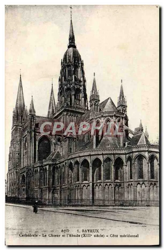 Bayeux - Kathedrale - Chor und Apse (13. Jahrhundert) - Südseite — A+D, n°1 - Vorderseite
