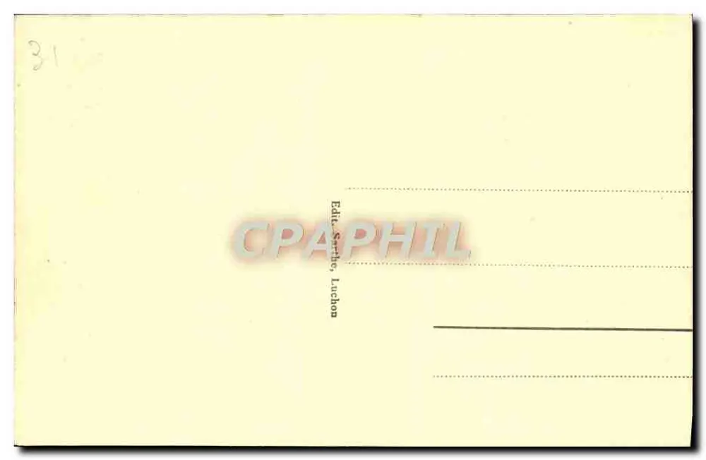 Luchon - L'Hotel de Superbagnères — editore Sarthe, Luchon, n° 131 - Verso