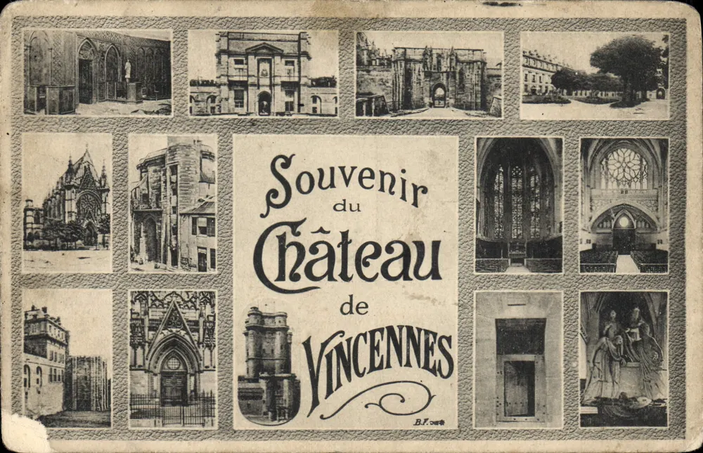 Castelo de Vincennes — Lembrança do Castelo de Vincennes — B.F. editora - Frente