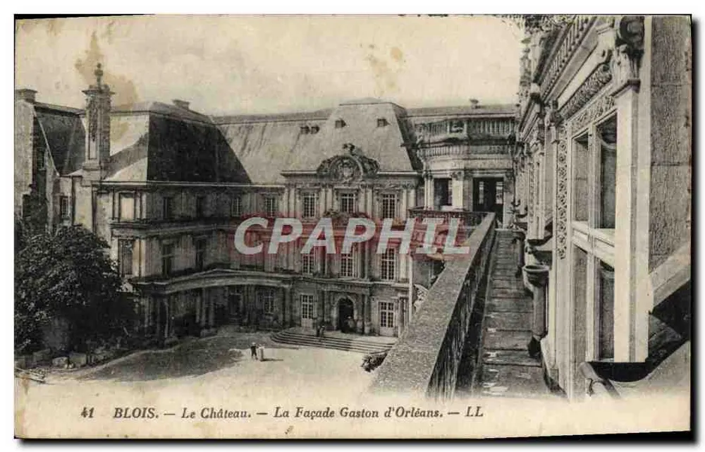 Blois — Das Schloss — Die Fassade Gaston d'Orléans — LL - Vorderseite
