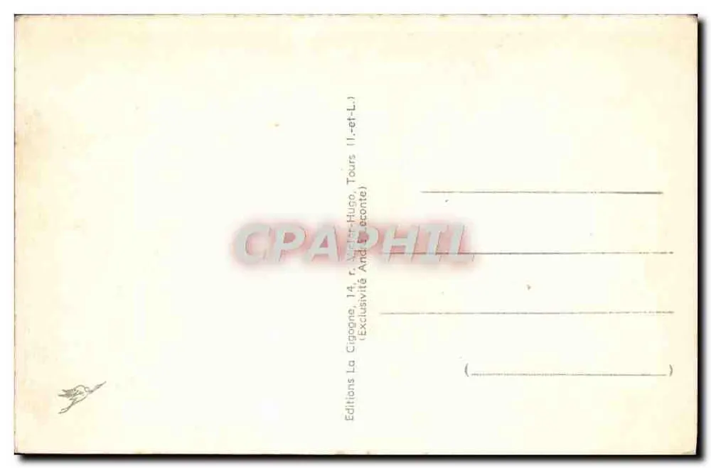 Tours (Indre-et-Loire) — Catedral de San Gatien — editor La Cigogne, n° 37.261.65 - Reverso