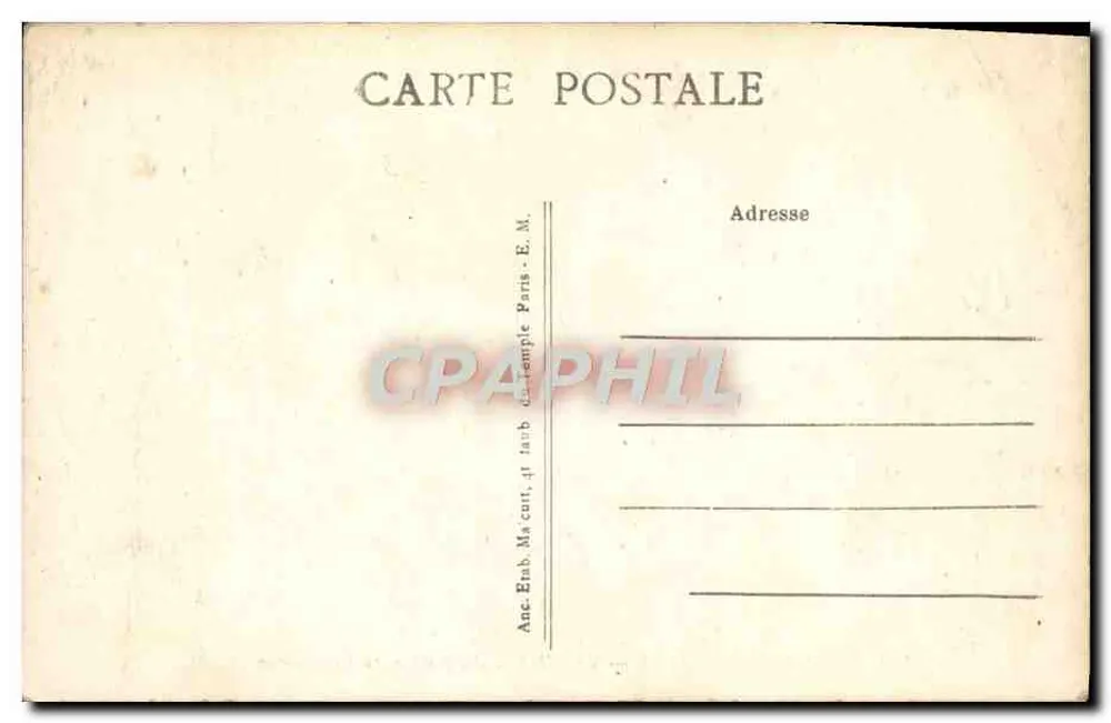 Enghien-les-Bains — As Margens do Lago em Direção à Fonte — E.M. - Verso