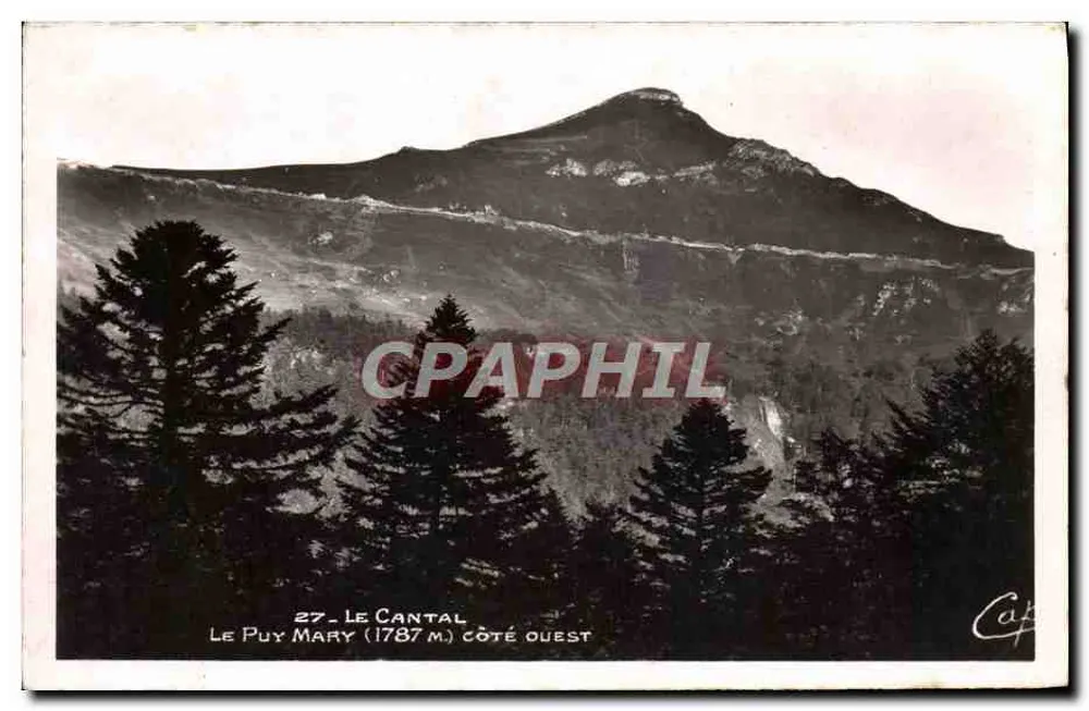 Le Puy Mary (1787 m) — Lado oeste — A. P. Strasbourg - Frente