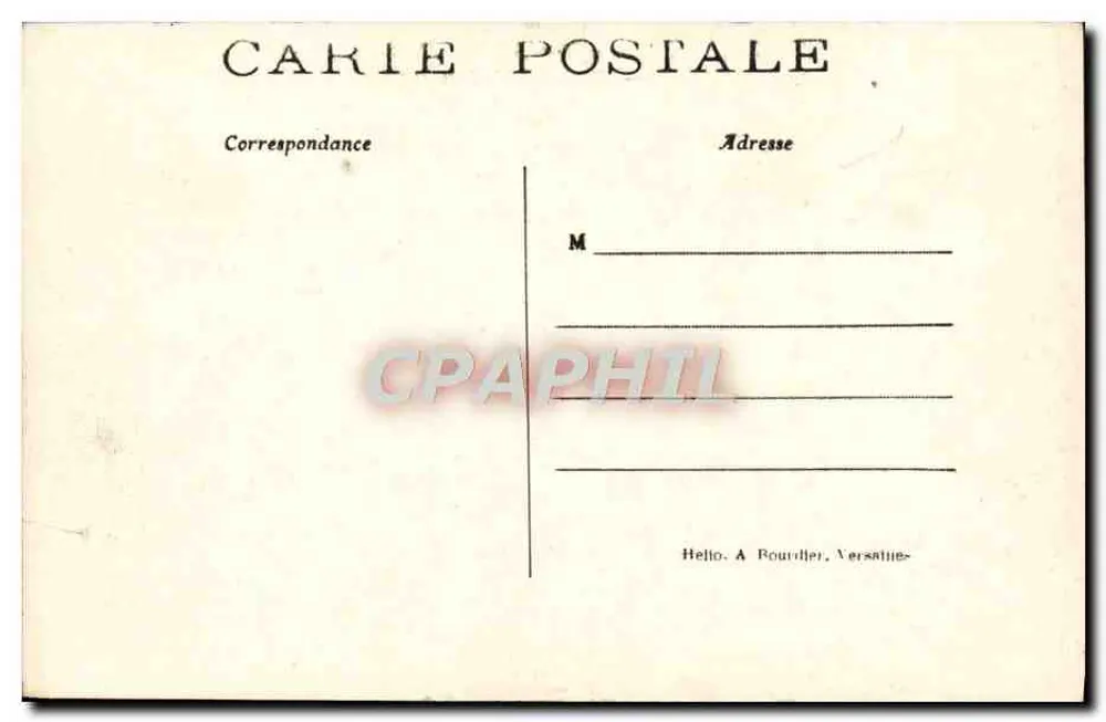 Chantilly — Entrada principal e conjunto do castelo — Editor: Carie Postale - Verso