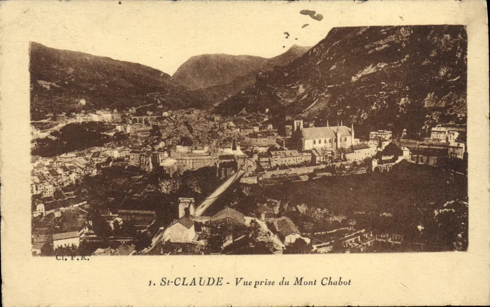 St-CLAUDE - Vista tirada do Monte Chabot — Cl.P.K. n°1 - Frente