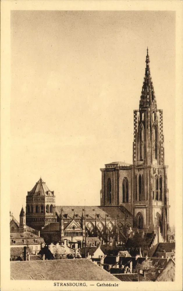 Estrasburgo — Catedral — Félix Lüb, editor Estrasburgo - Frente