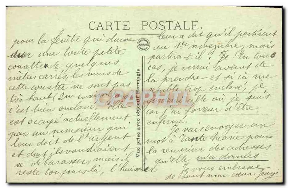 Reims 1919 — La Cattedrale mutilata, al centro delle rovine — OR - Verso