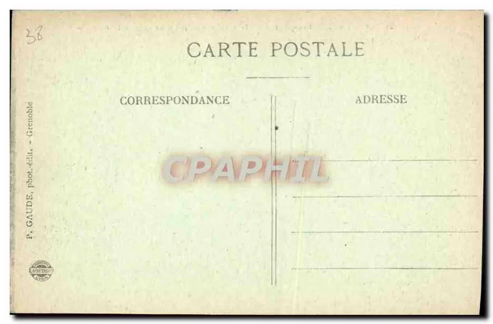 Grenoble — Perspektive der Stadt — Aufnahme von Ste-Marie-d'En-Haut - Rückseite