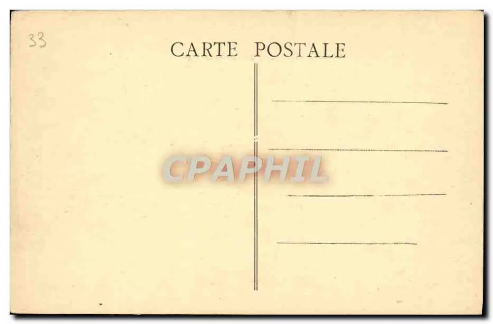 Bordeaux — Hotel de Ville — Fot. Combier-Nacoi - Verso
