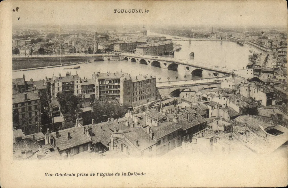 Toulouse — Allgemeiner Blick vom Kirchhof Dalbade — Verlag unbekannt, Seriennummer nicht sichtbar - Vorderseite