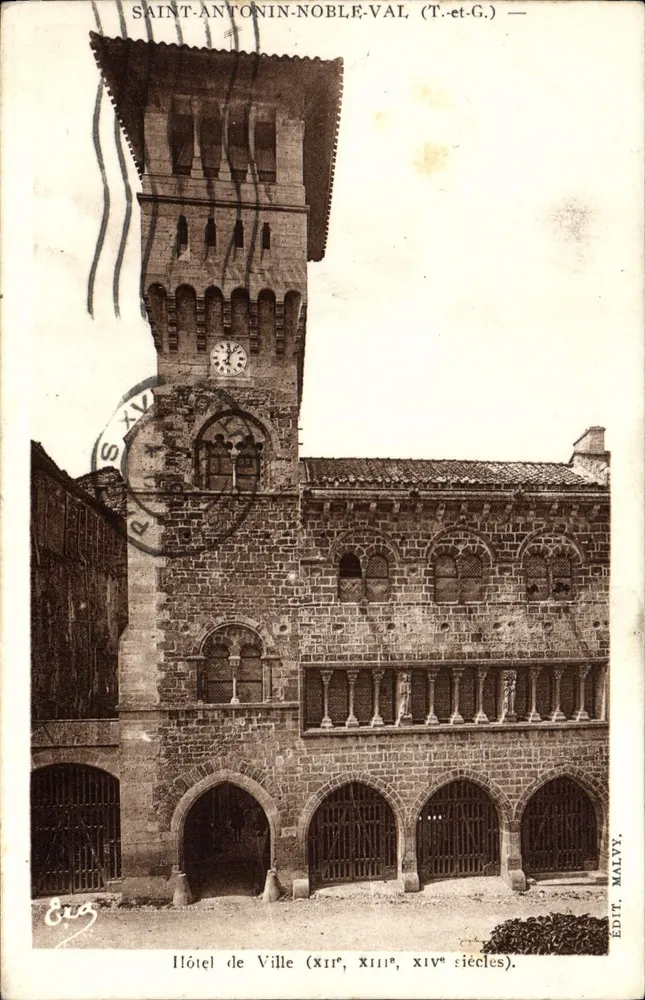 Hôtel de Ville — Saint-Antonin-Noble-Val (Tarn-et-Garonne) — Édit. Malvy - Vorderseite