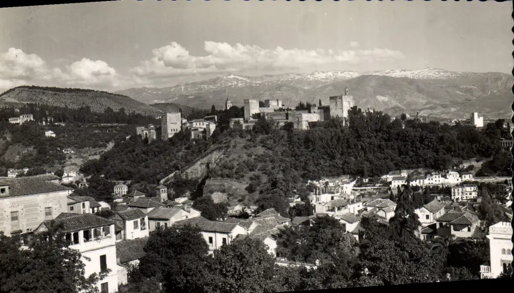 Granada — Allgemeiner Blick auf die Alhambra und Sierra Nevada — Edition García Garaballa - Vorderseite