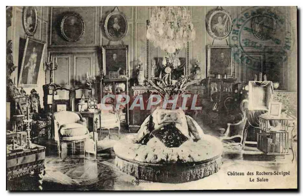 Schloss der Rochers-Sévigné — Der Salon — Private Collection - Vorderseite
