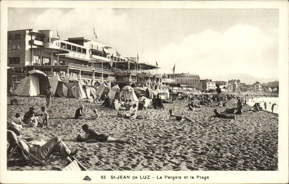 St-Jean de Luz - La Pergola und der Strand — n° 83 - Vorderseite