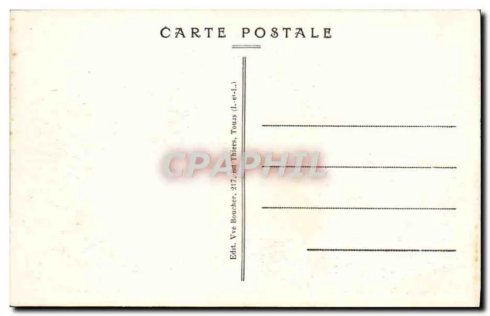 Castelo de Ussé, comuna de Rigny-Ussé — Pertence a Vauban, que o fez construir as Terrasses — A.B. (editor) - Verso