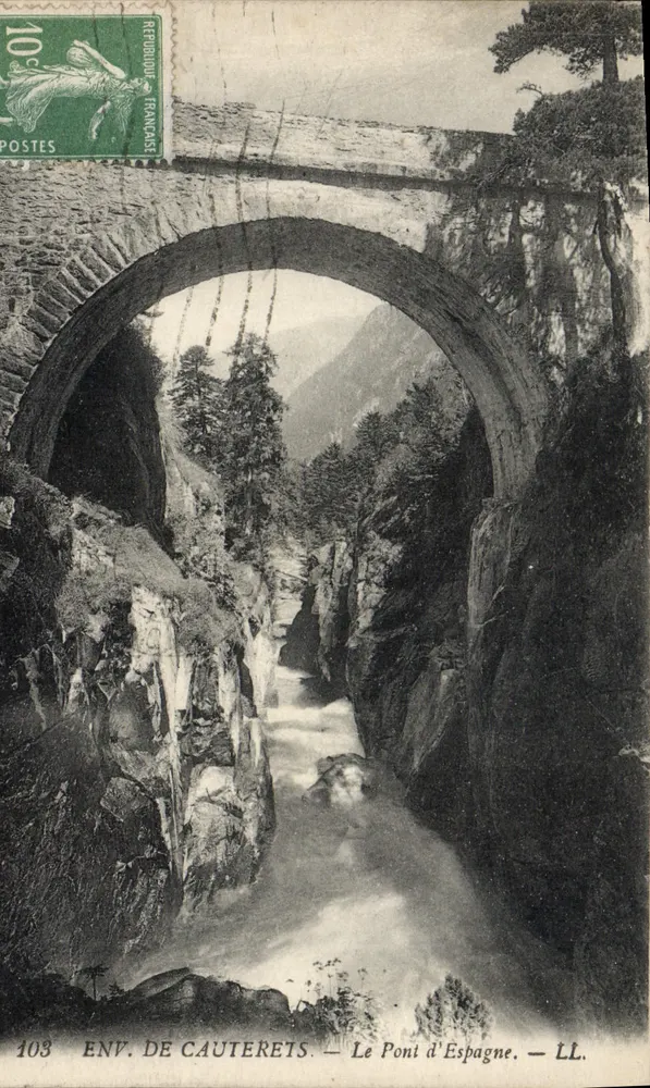 Env. de Cauterets — O Ponte da Espanha — LL - Frente