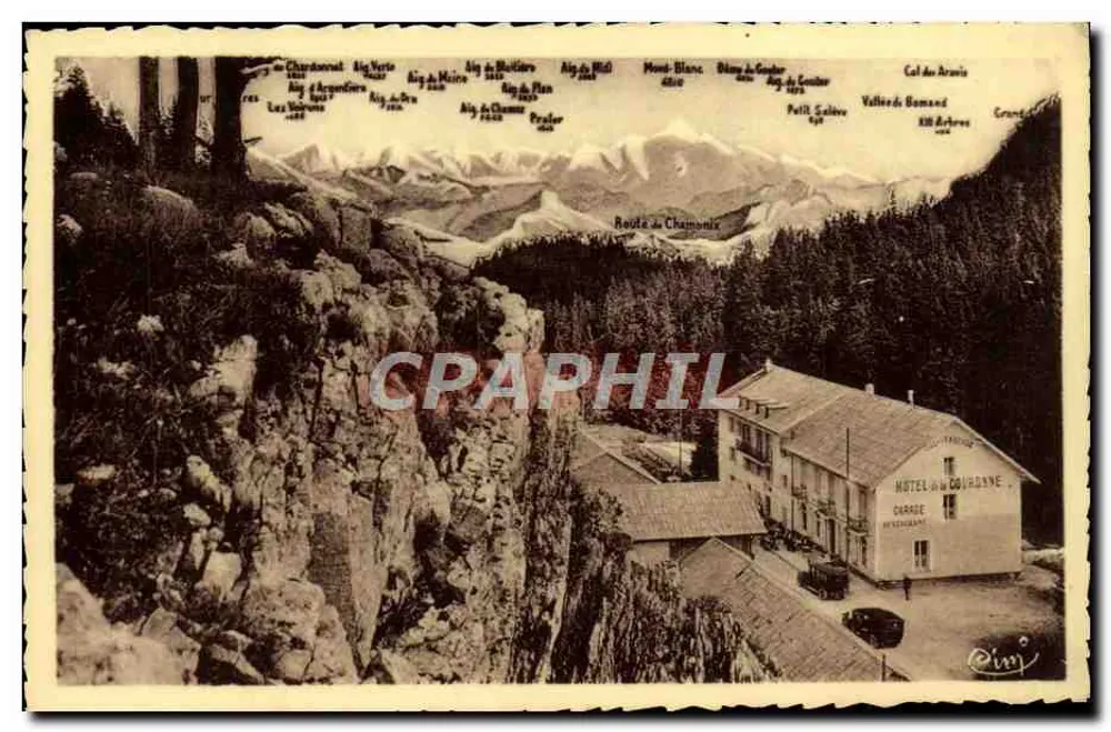 Die Sichel — Das Hotel de la Couronne und der Mont-Blanc — Verlag Combier de Mâcon - Vorderseite