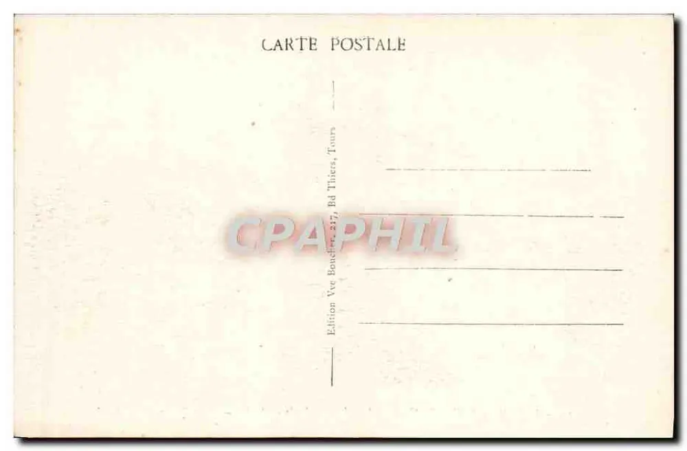 O Castelo de Valençay — Facha principal — A. B. — Residência do duque de Talleyrand - Verso