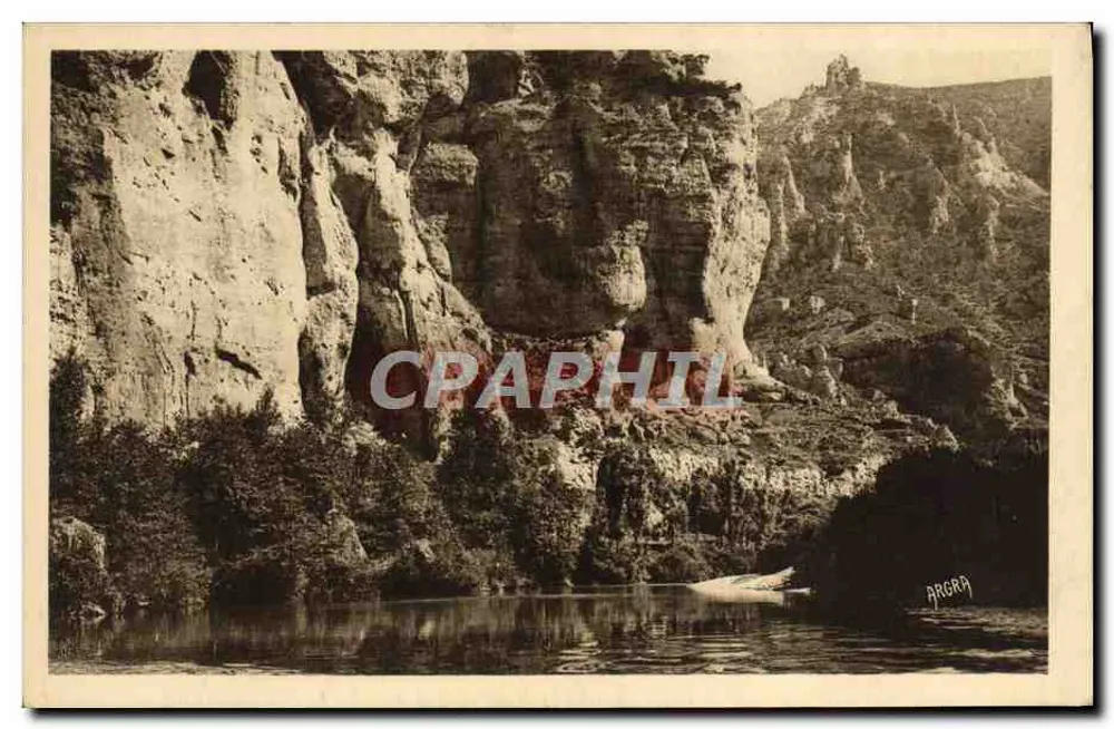 Die Kalksteinklippen des Cirque des Baumes — Gorges du Tarn — Arts Graphiques Tarnoise, Nr. 735 - Vorderseite