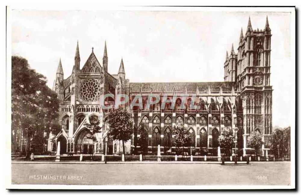 Abadia de Westminster — vista da fachada — Foto Brown & Sons, n° 16801 - Frente
