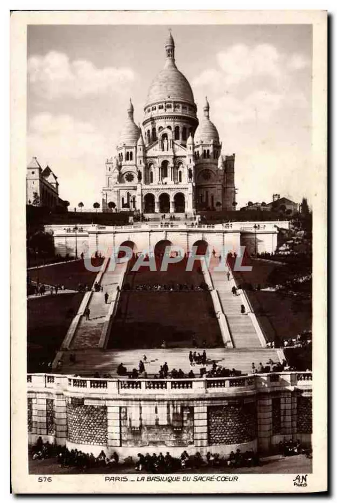 París — La Basílica del Sagrado Corazón — AN París, n° 576 - Anverso