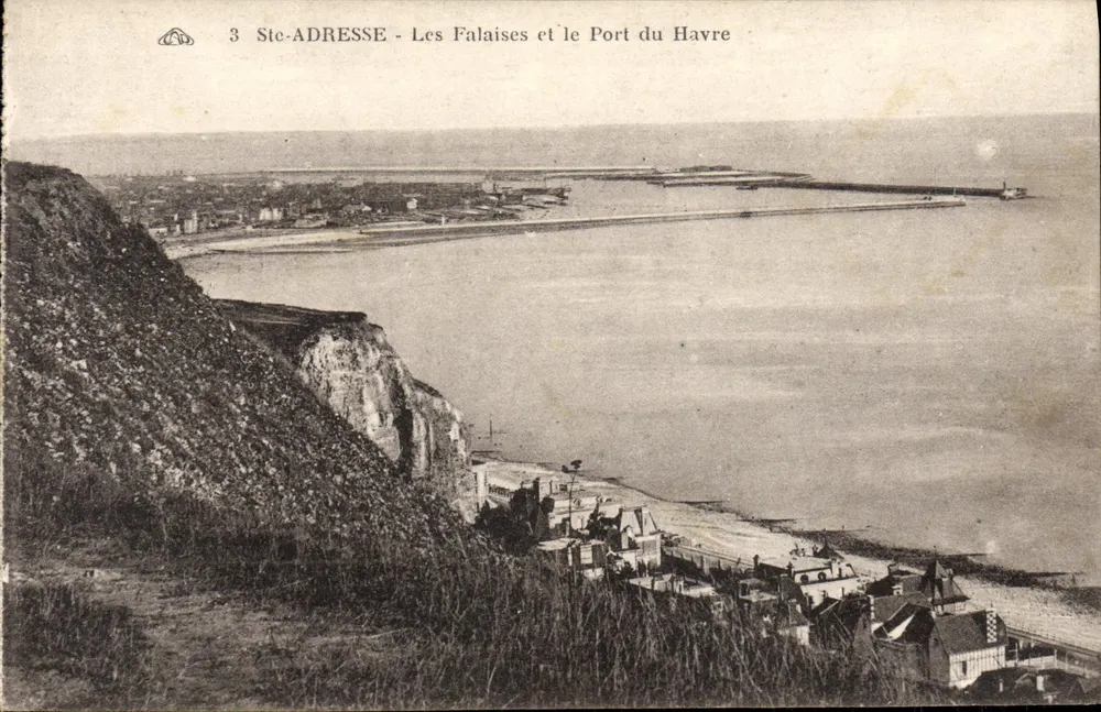 Die Klippen und der Hafen von Le Havre — Ste-Adresse — n°3 - Vorderseite