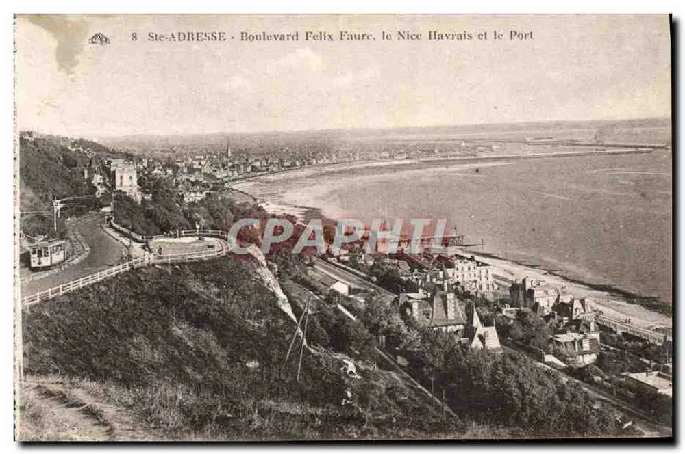 Ste-ADRESSE - Boulevard Felix Faure, le Nice Havrais et le Port - Vorderseite