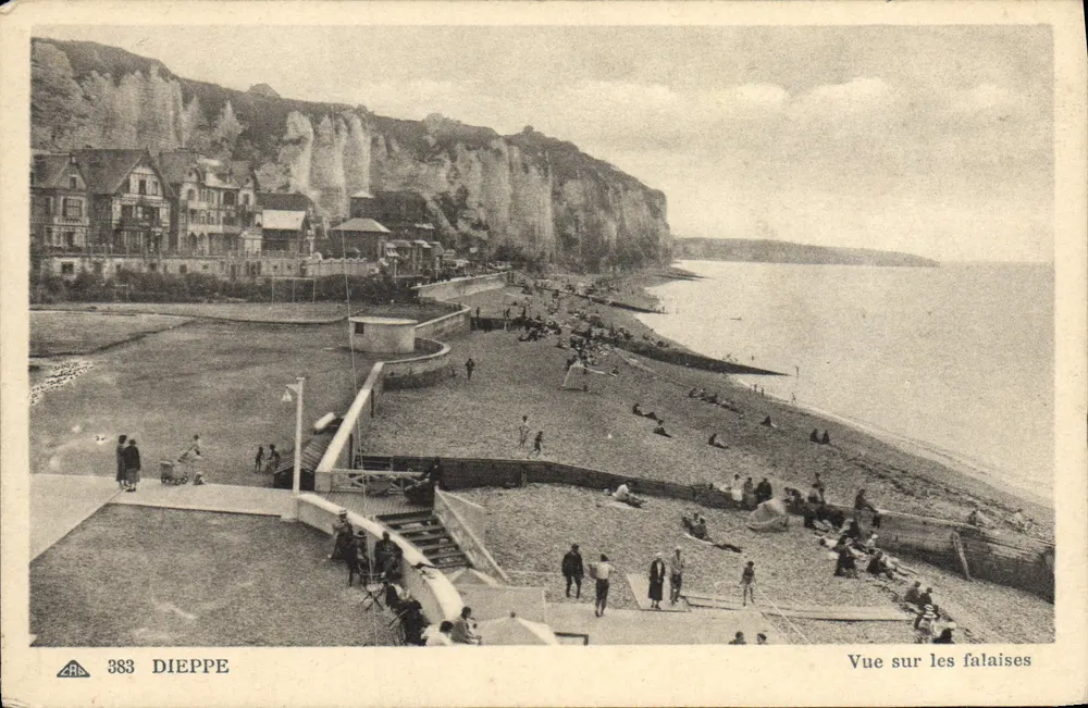 Dieppe — Ansicht der Klippen - Vorderseite