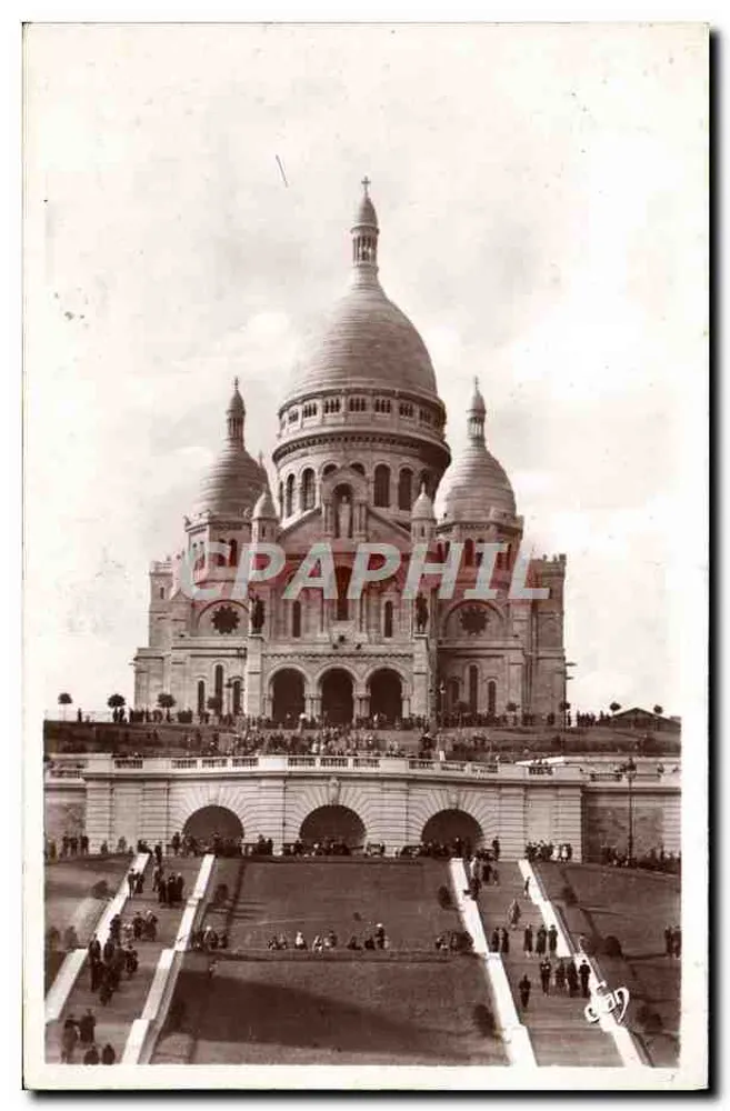Paris - O Sagrado Coração — vista panorâmica — J. Fleury, N°49 - Frente