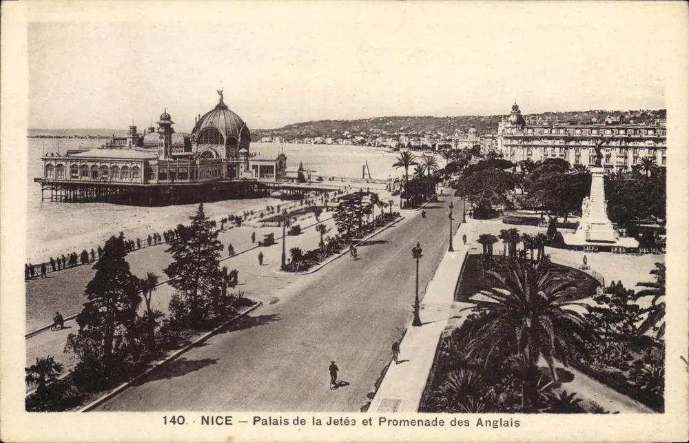 NICE — Palais de la Jetée und Promenade des Anglais — Éd. Gilliatt & Cie, n° 140 - Vorderseite