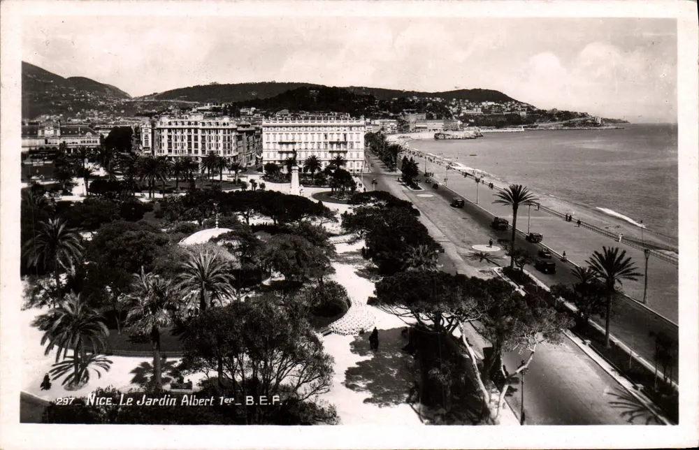 Nice. O Jardim Albert 1er — B.E.F. — n°297 - Frente