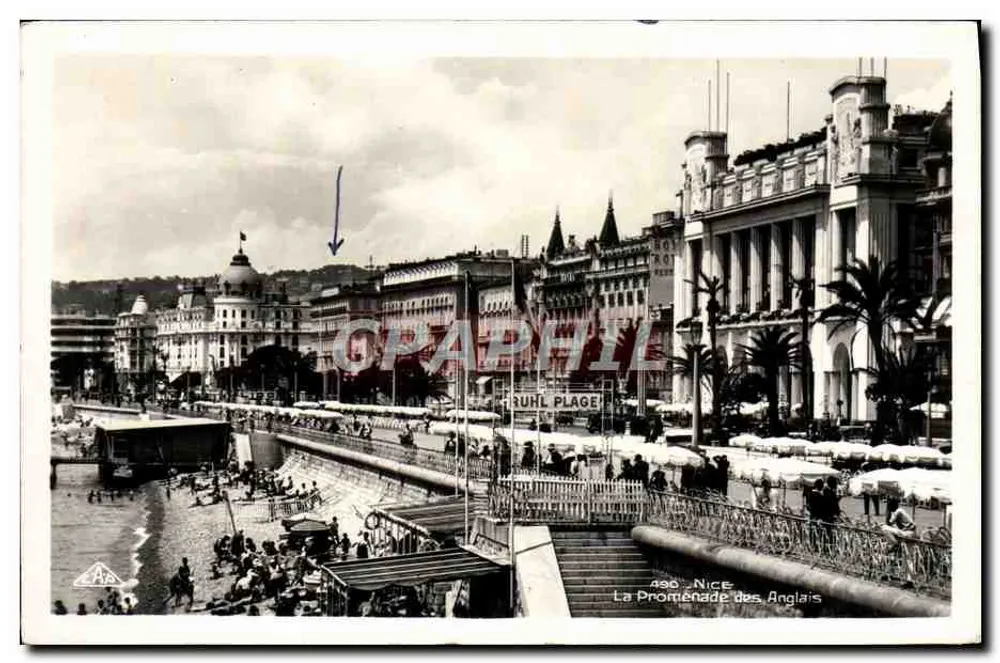 Nice - A Promenade dos Ingleses — Ruhl Place — editor AHS, n° 490 - Frente