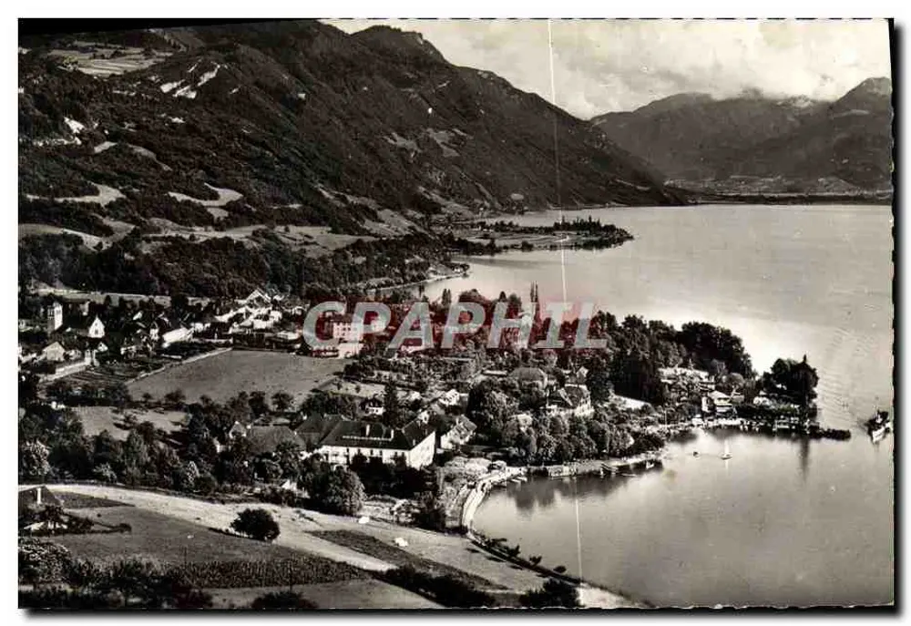 Talloires (Haute-Savoie) i Jezioro Annecy — Fotografie lotnicze z Crêt-sur-Lyon, nr 406 - Awers