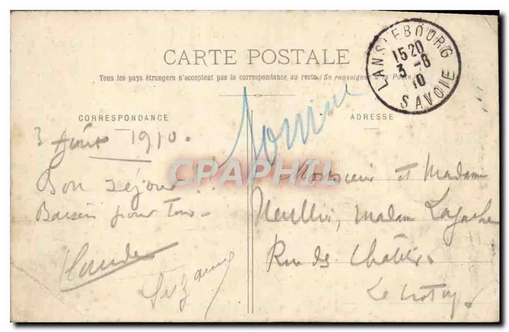 Gletscher von Arpont (3.000m) - Vanoise-Massiv — unbekannter Verlag, Seriennummer 1427 - Rückseite