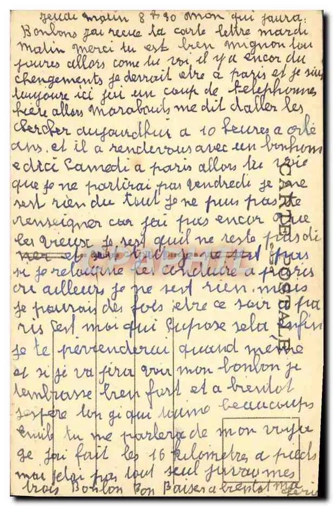 Clamecy (Nièvre) — A Estrada de Auxerre — Livraria do Centro, n° 23504 - Verso