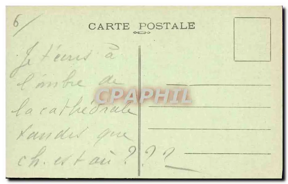 Tréguier - A Catedral — Iniciada em 1339, concluída no século XV — Coll. E. Hamonic, St.-B. - Verso