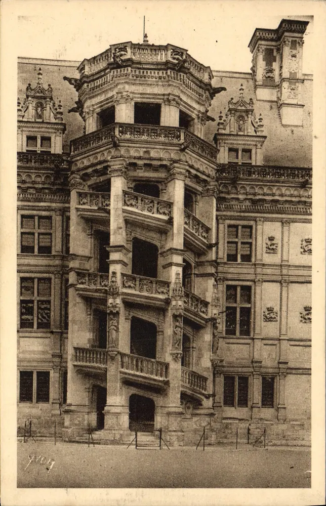 Schloss Blois — Treppenhaus François Ier — Edition d'Art YVON, Paris - Vorderseite